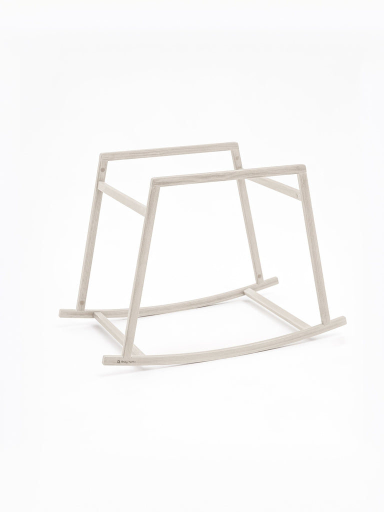 White wood rocking stand for Moses basket Anzy Home