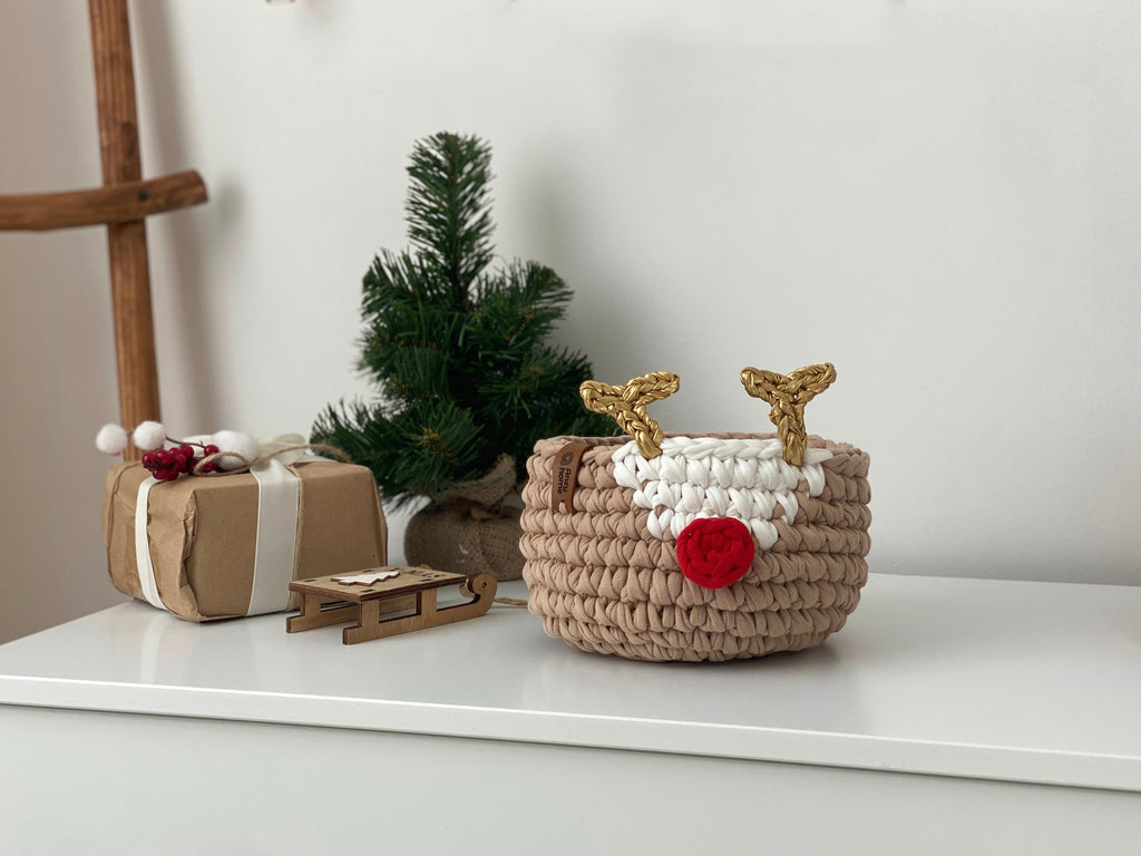 Rudolph The Red Nosed Reindeer Christmas basket